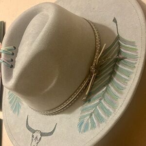 Feathers in Color Boho Hat